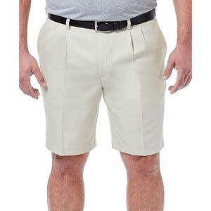 Haggar Cool 18 Pro String Front Golf Shorts Size 44W Expandable Waist UV Prot A2